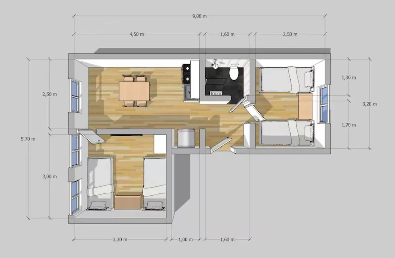 Апартаменты Beautiful Airportflats Near Koeln